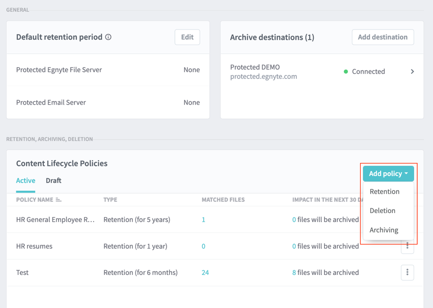FINRA Compliant Retention And Content Lifecycle Policies Egnyte