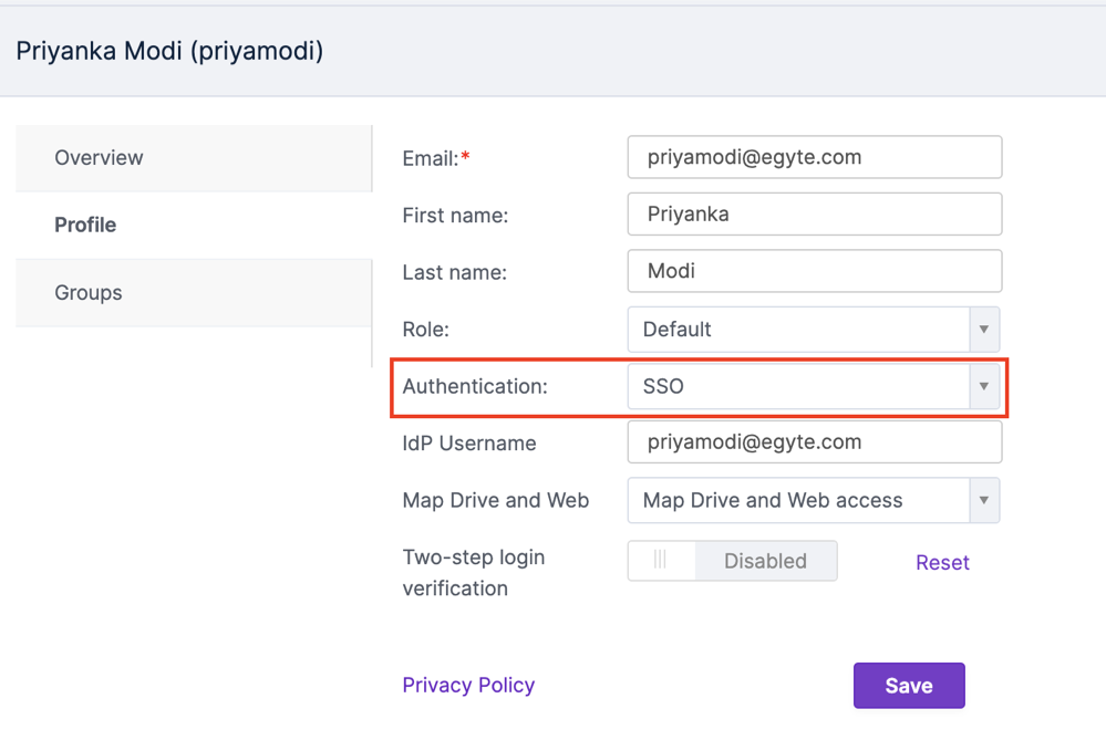 Google SSO Installation Guide – Egnyte SANDBOX