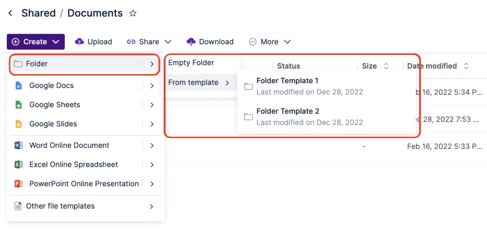 Create a Shared Folder – Egnyte
