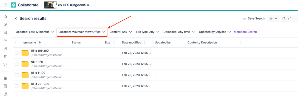Project Dashboard – Egnyte