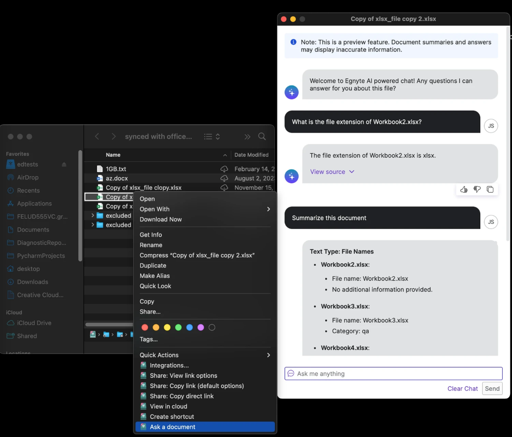 Desktop App Core for Mac v0.11.0 - Introducing AI: Ask a Document 