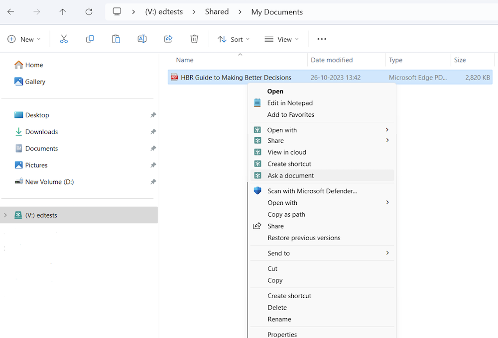 DA win - Ask a document context menu.png