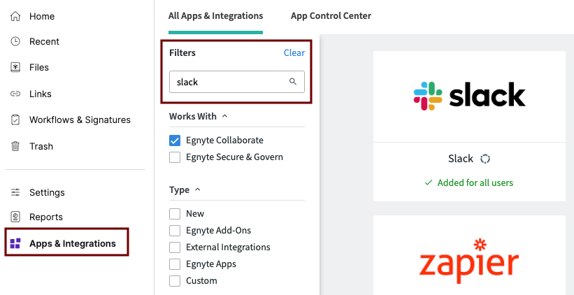 Egnyte for slack - Enable integration from Egnyte.png