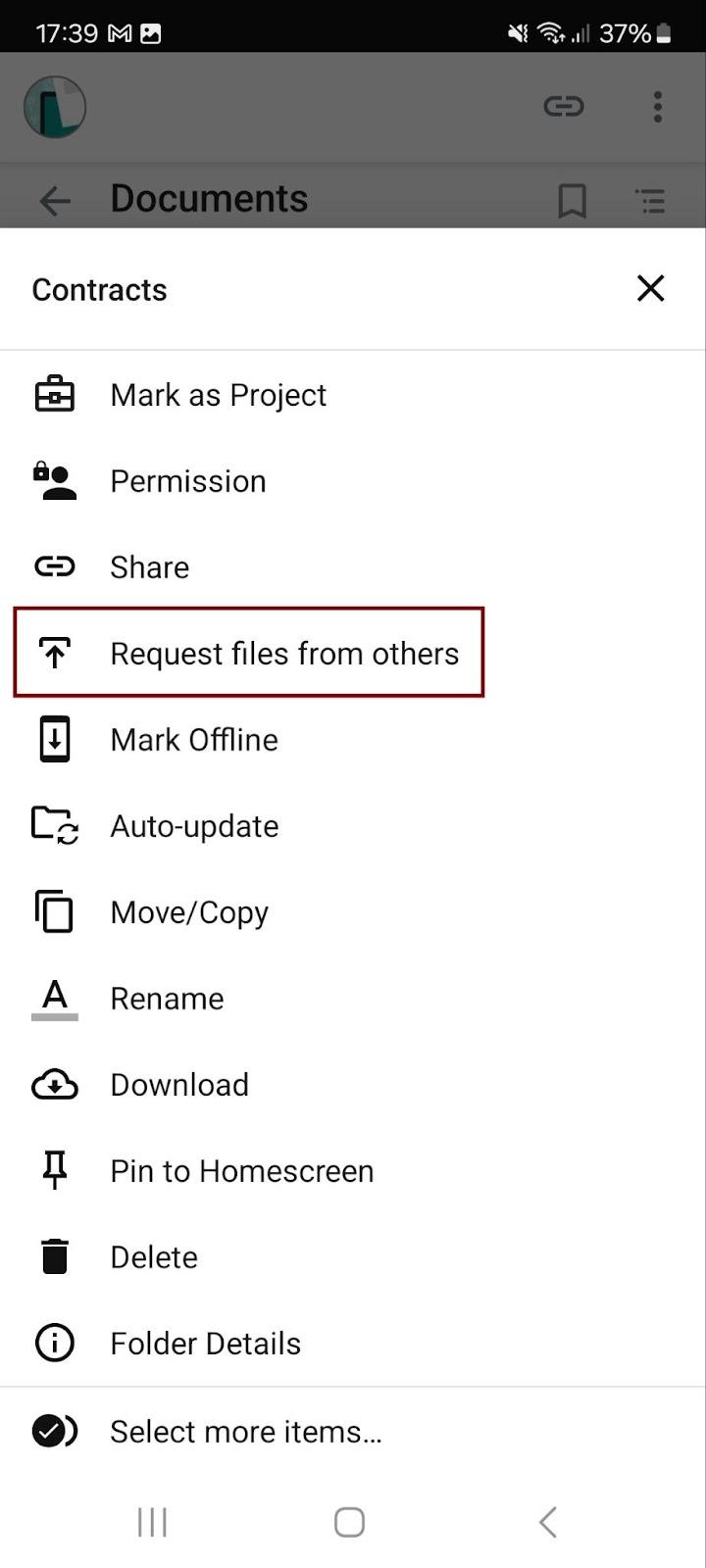 Android 8.52 - upload link in the context menu.jpg