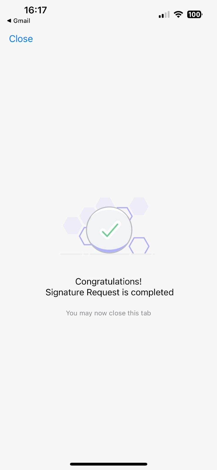 Egnyte sign on mobile - iOS confirmation message.png