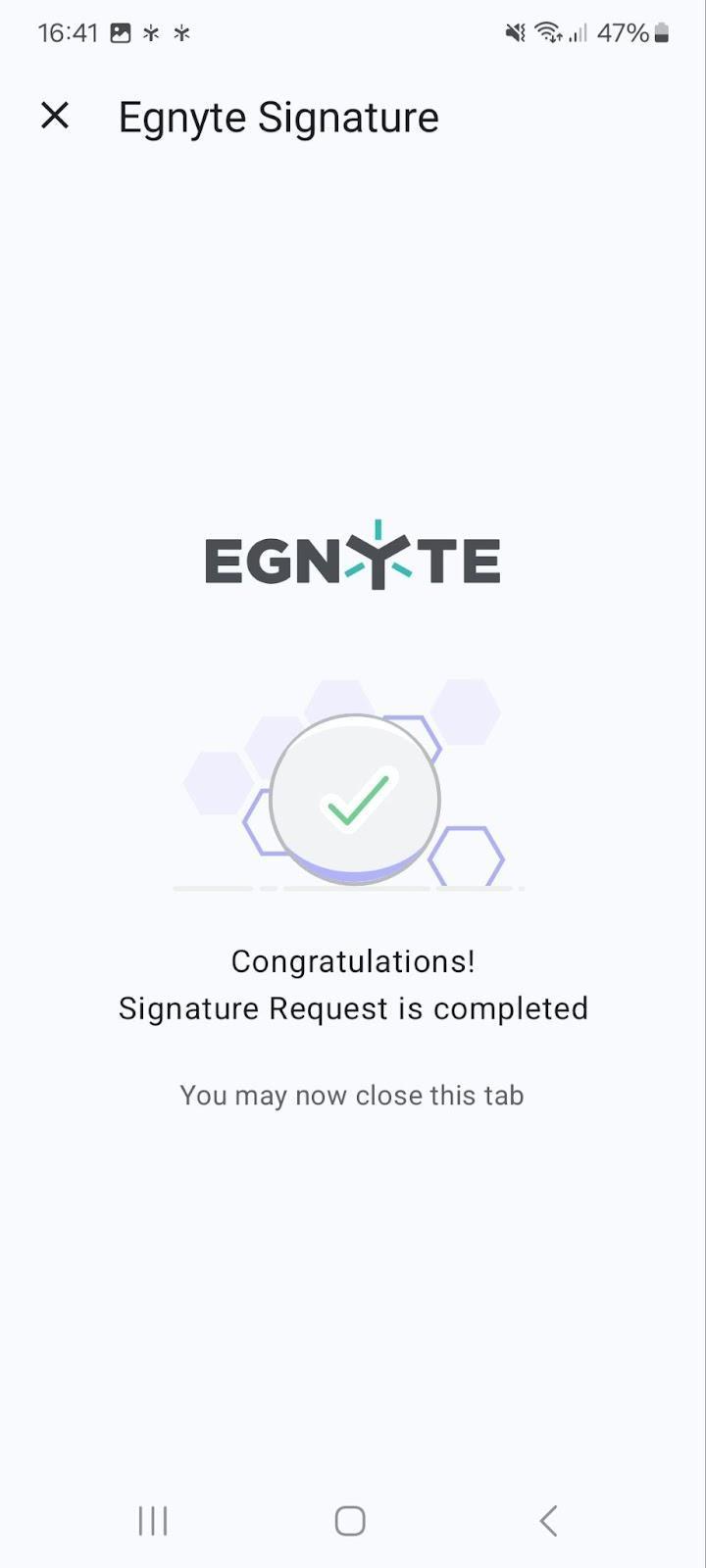 Egnyte sign on mobile - android confirmation.jpg