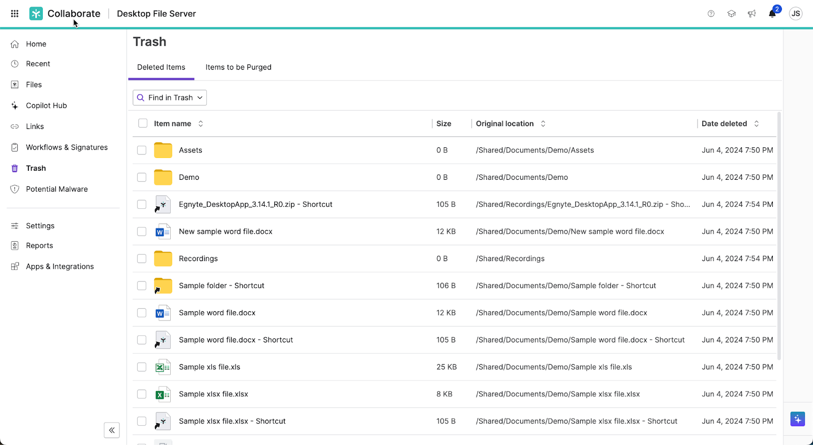 Restore items DA win - Access trash.png