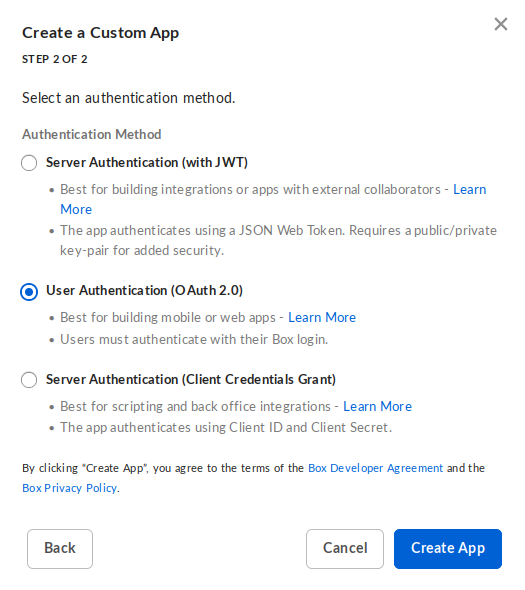 Cloud content sources - box - config step 2 of 2.png