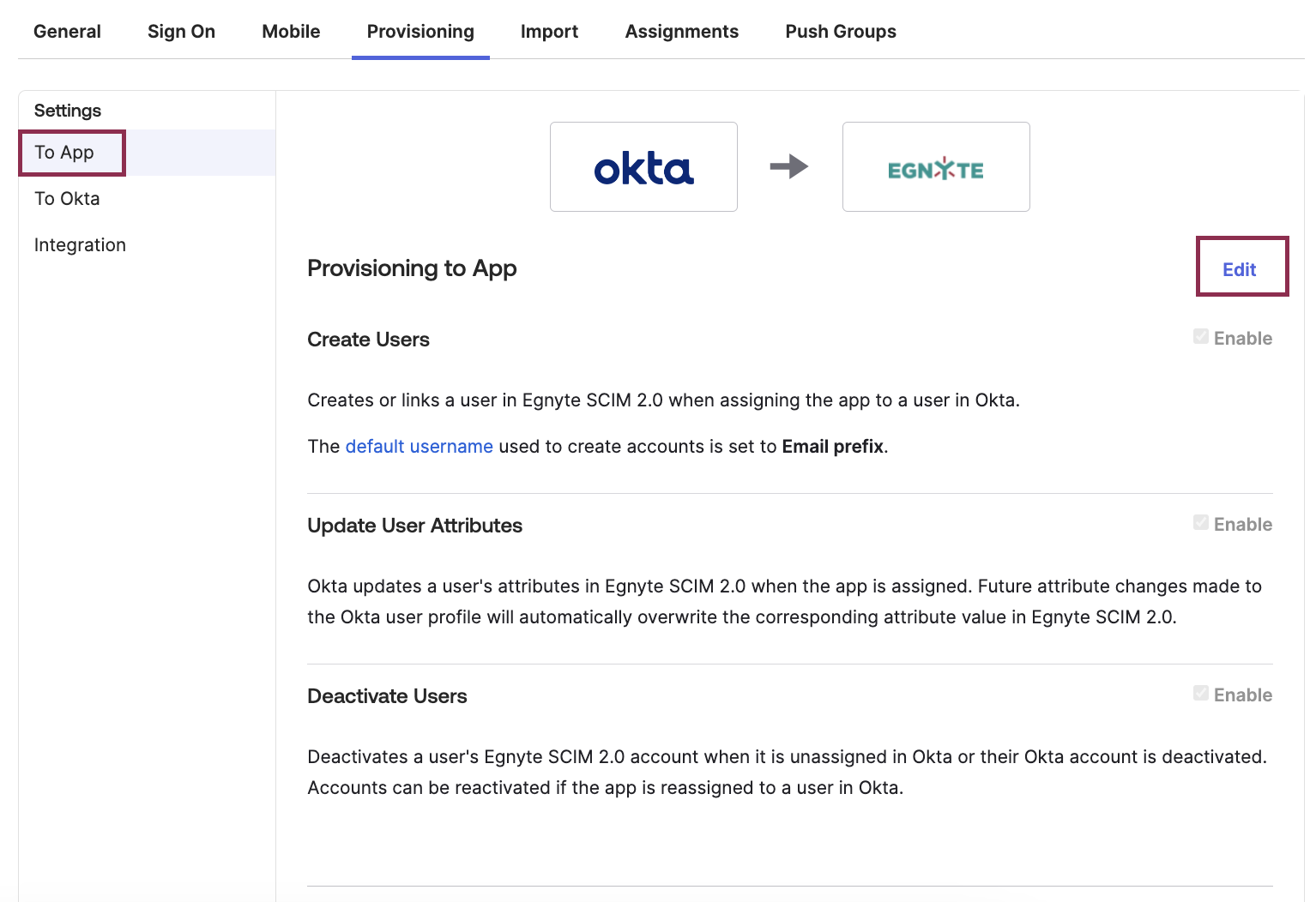 Okta SCIM - click edit  in provisioning tab.png