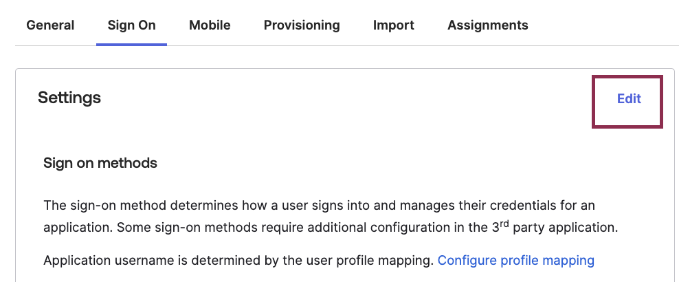 Okta SCIM - click on edit in sign on tab.png