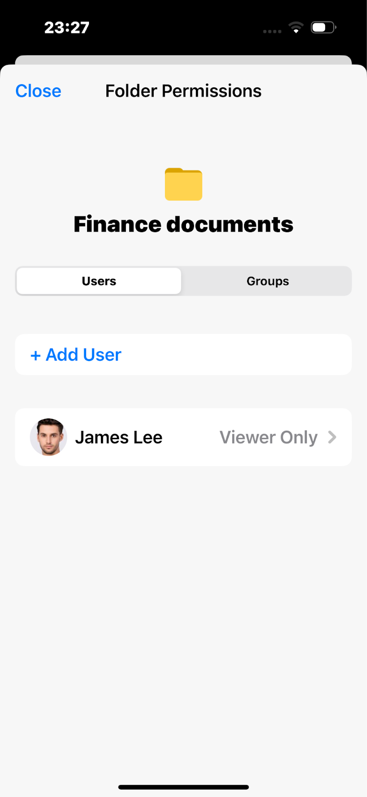 Viewer only on mobile - folder permissions iOS.png