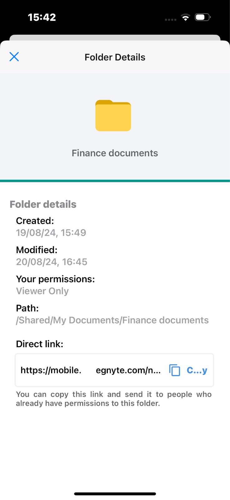 Viewer only on mobile - folder details iOS.png