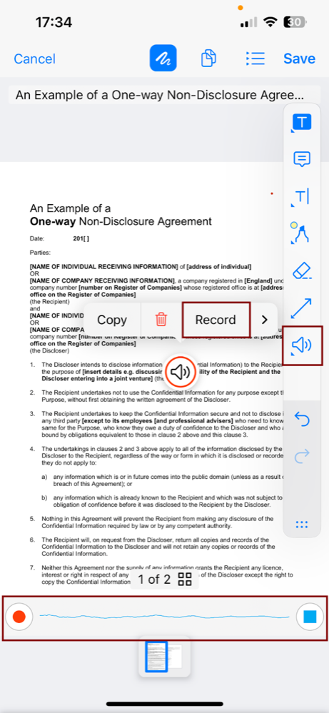 PDF Viewer & editor in iOS - 27 sound icon.png