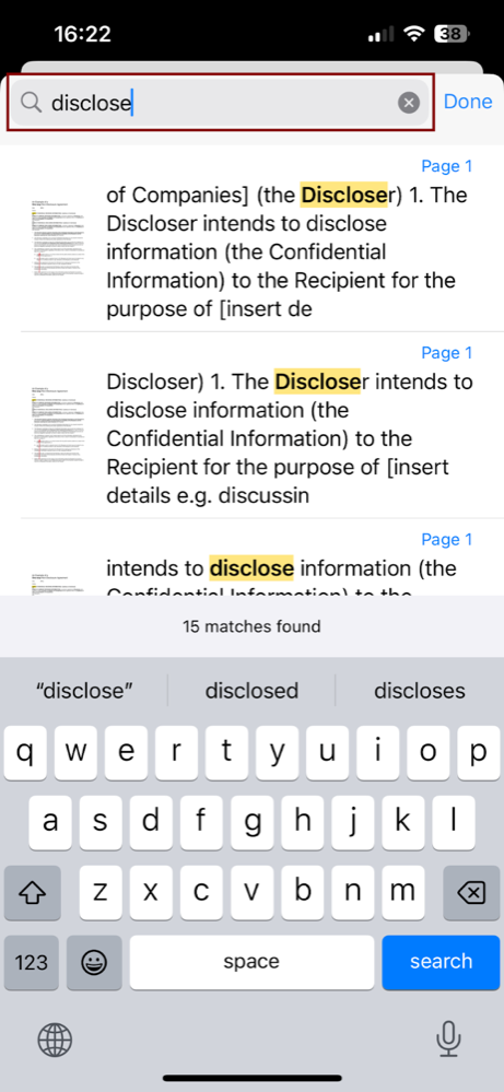 PDF Viewer & editor in iOS - 9 search text.png