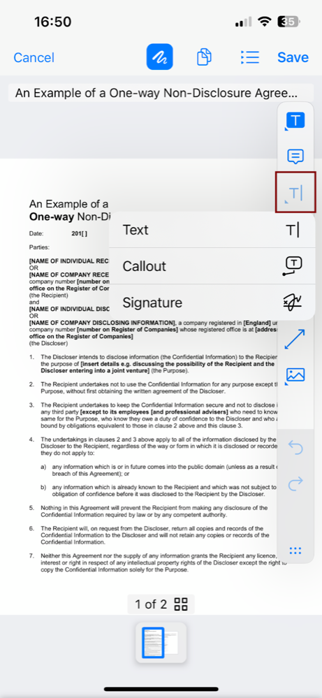 PDF Viewer & editor in iOS - 15 text button.png