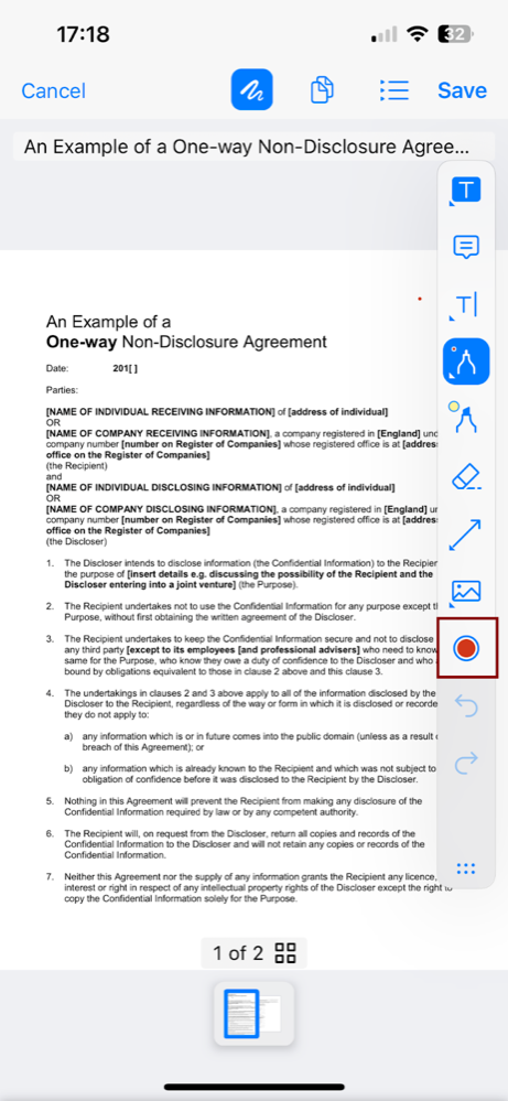 PDF Viewer & editor in iOS - 18 choose color for drawing.png
