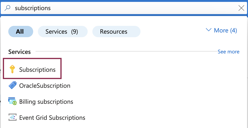 Snapshot to Azure Blob - 1 go to subscriptions.png