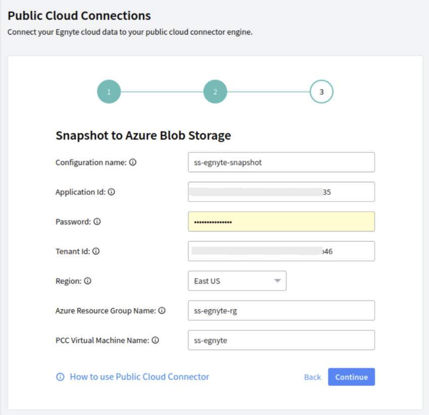 Snapshot to Azure Blob - 10 enter the required information.png