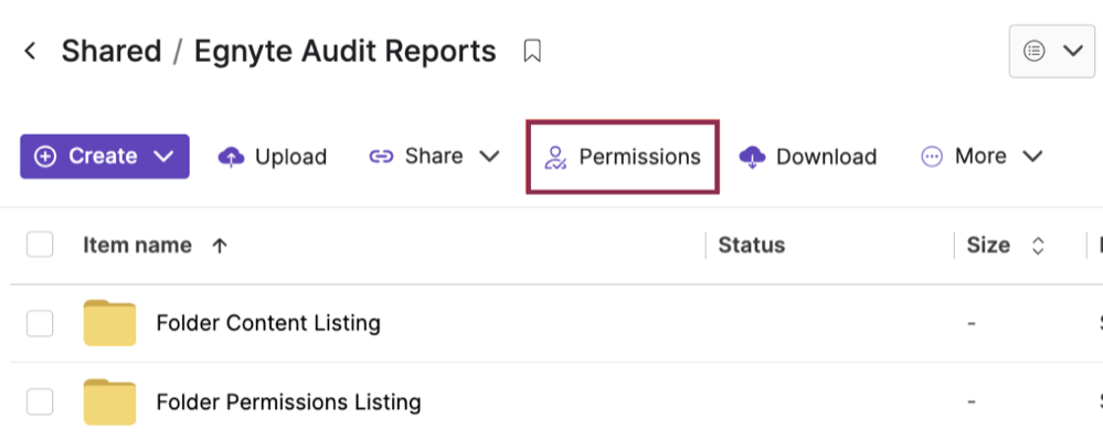 Folder Permissions – Egnyte