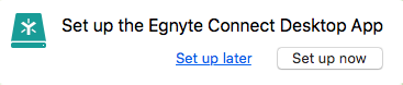 setup egnyte for mac