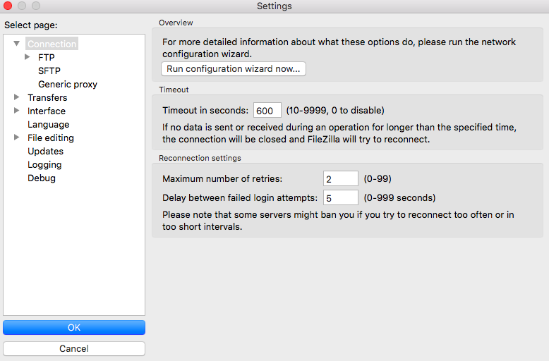 filezilla keeps disconnecting after passive mode