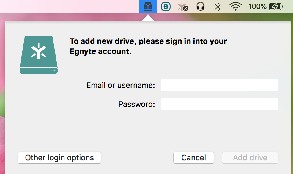 egnyte desktop sync update