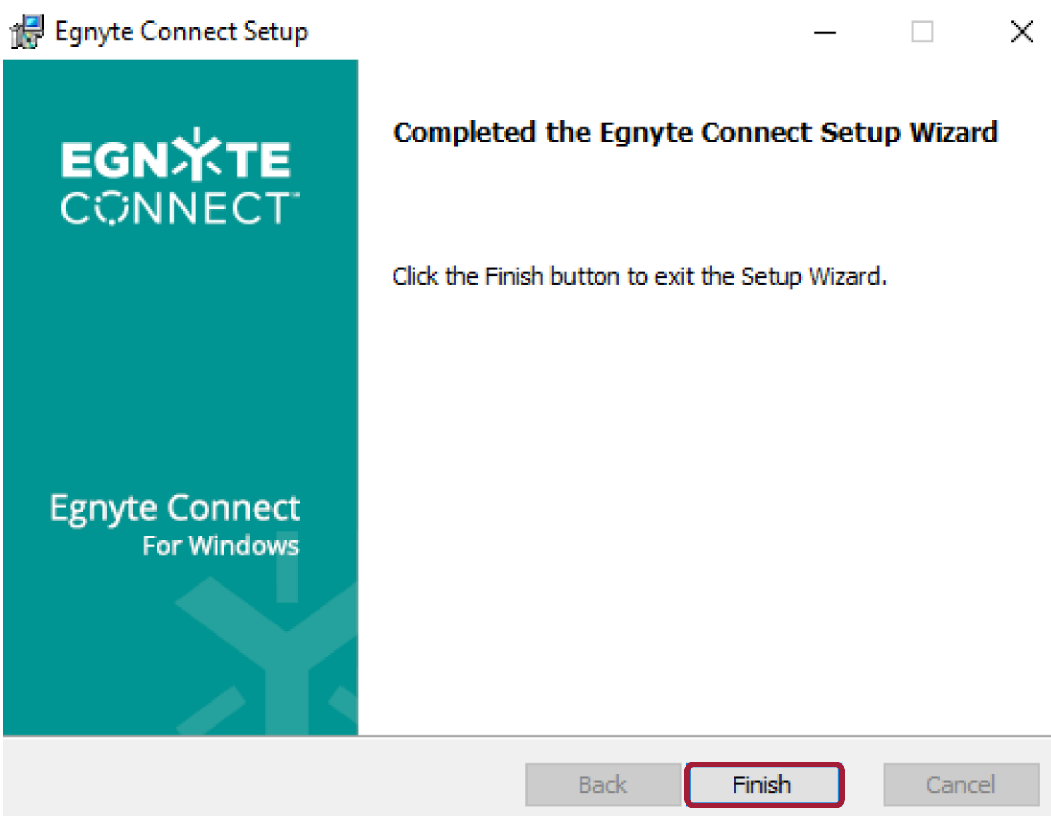 egnyte desktop sync 9.4 not installing