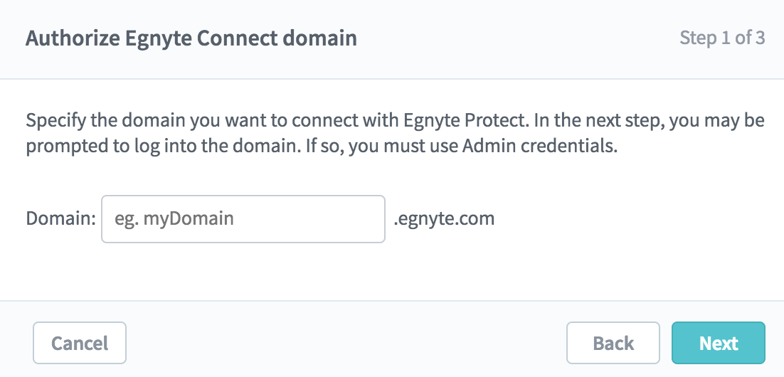 Add Cloud Content Sources Egnyte