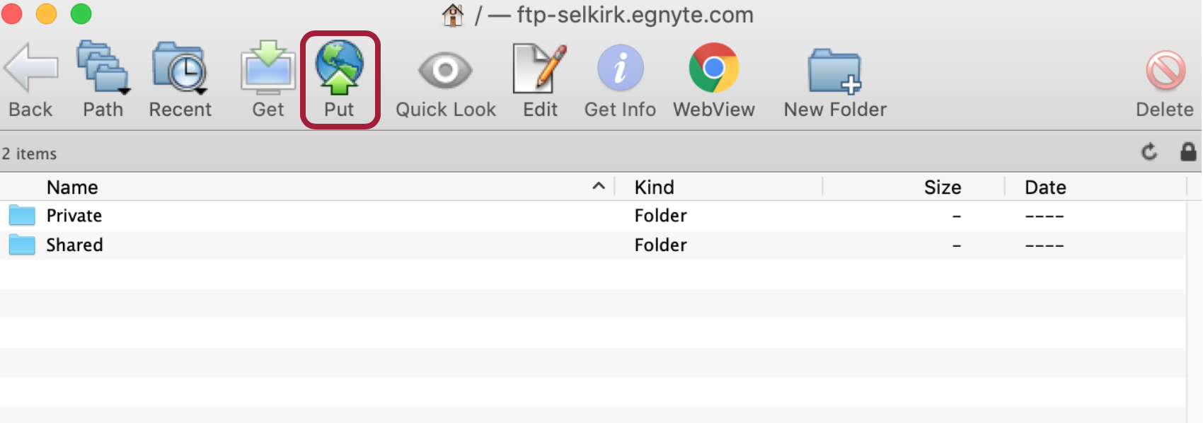 setup an ftp connection on fetch for mac