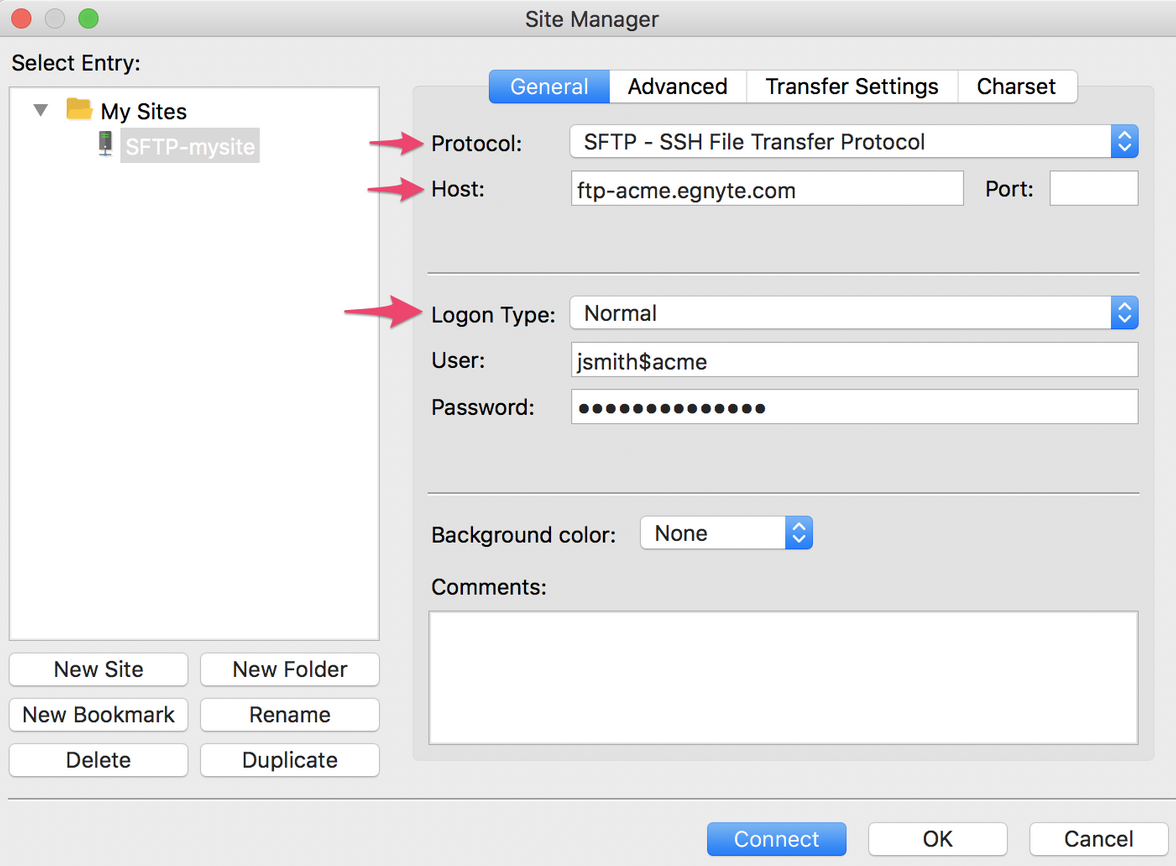 mac ftp command