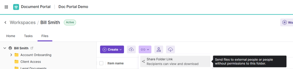 Share Folder Links in the Document Portal.png
