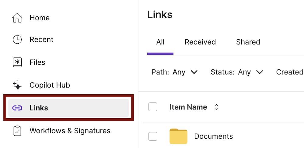 WebUI_Managing Share Links 2.png