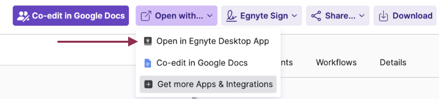 Opening Files or Folders in Egnyte Desktop App from Web UI  -3.png