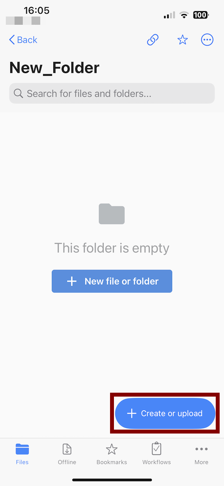 Creating Projects in the Egnyte iOS app 1.png