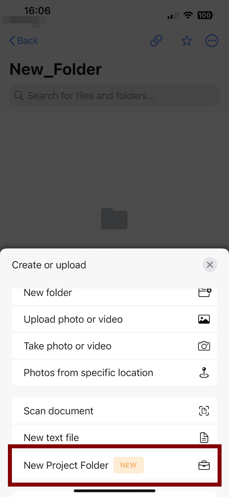 Creating Projects in the Egnyte iOS app 2.png