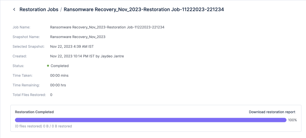 Snapshot-Based Ransomware Recovery – Egnyte