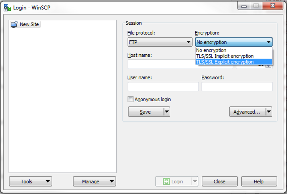 winscp ftp