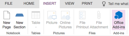 onenote add ins sort add-in